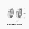Wholesale Women's Oval Geometric Stainless Steel Earrings With Electroplating Treatment