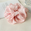 Wholesale Women's Oversized Scrunchie Hair Tie Handmade Cloth High Elasticity Sweet Style