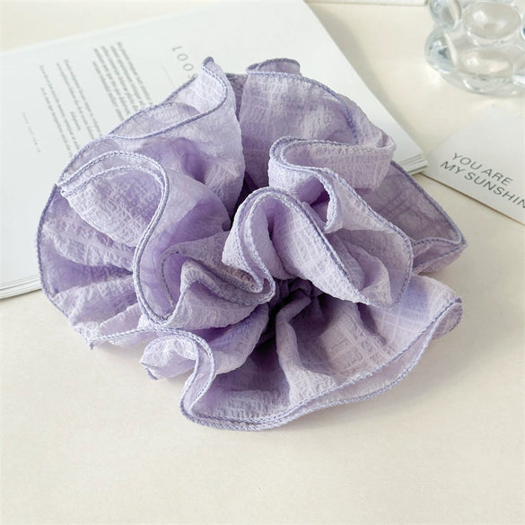 Wholesale Women's Oversized Scrunchie Hair Tie Handmade Cloth High Elasticity Sweet Style