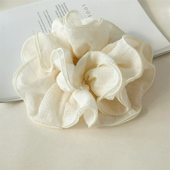 Wholesale Women's Oversized Scrunchie Hair Tie Handmade Cloth High Elasticity Sweet Style