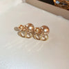 Wholesale Women's Pearl And Zircon Earrings High Sense Geometric Retro Light Luxury Electroplated