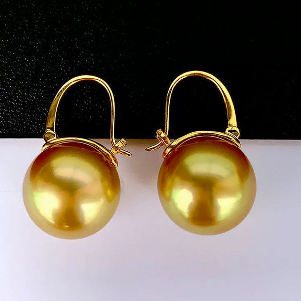 Wholesale Women's Pearl And Zircon Earrings High Sense Geometric Retro Light Luxury Electroplated