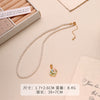 Wholesale Women's Pendant Necklace Copper Gold Plated Geometric Flower Drop Shape Electroplating French Retro Style