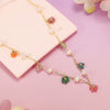 Wholesale Women's Pendant Necklace Copper Gold Plated Geometric Flower Drop Shape Electroplating French Retro Style