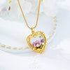 Wholesale Women's Pendant Necklace Copper Gold Plated Geometric Flower Drop Shape Electroplating French Retro Style