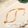 Wholesale Women's Pendant Necklace Copper Gold Plated Geometric Flower Drop Shape Electroplating French Retro Style