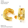 Wholesale Women's Personal Geometric Titanium Steel Electroplated Earrings