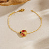 Wholesale Women's Personality Animals Style Butterfly Dragonfly Insect Stainless Steel Goldplated Pendant Earrings Necklaces Hand Accessories Set