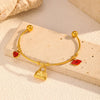 Wholesale Women's Personality Geometric Stainless Steel Electroplated Bracelet Jewelry