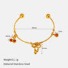 Wholesale Women's Personality Geometric Stainless Steel Electroplated Bracelet Jewelry