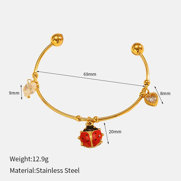Wholesale Women's Personality Geometric Stainless Steel Electroplated Bracelet Jewelry