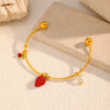 Wholesale Women's Personality Geometric Stainless Steel Electroplated Bracelet Jewelry