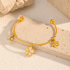 Wholesale Women's Personality Geometric Stainless Steel Electroplated Bracelet Jewelry