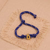 Wholesale Women's Personality Letter Number Text Real Gold Plated Environmentally Friendly Goldplated Copper Braided Bracelet Hand Jewelry