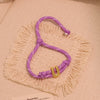 Wholesale Women's Personality Letter Number Text Real Gold Plated Environmentally Friendly Goldplated Copper Braided Bracelet Hand Jewelry