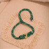 Wholesale Women's Personality Letter Number Text Real Gold Plated Environmentally Friendly Goldplated Copper Braided Bracelet Hand Jewelry
