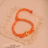 Wholesale Women's Personality Letter Number Text Real Gold Plated Environmentally Friendly Goldplated Copper Braided Bracelet Hand Jewelry