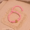 Wholesale Women's Personality Letter Number Text Real Gold Plated Environmentally Friendly Goldplated Copper Braided Bracelet Hand Jewelry