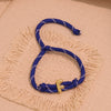 Wholesale Women's Personality Letter Number Text Real Gold Plated Environmentally Friendly Goldplated Copper Braided Bracelet Hand Jewelry