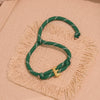 Wholesale Women's Personality Letter Number Text Real Gold Plated Environmentally Friendly Goldplated Copper Braided Bracelet Hand Jewelry