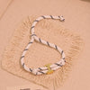 Wholesale Women's Personality Letter Number Text Real Gold Plated Environmentally Friendly Goldplated Copper Braided Bracelet Hand Jewelry