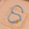 Wholesale Women's Personality Letter Number Text Real Gold Plated Environmentally Friendly Goldplated Copper Braided Bracelet Hand Jewelry