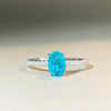 Wholesale Women's Pigeon Egg Ring S925 Sterling Silver Geometric Electroplating Purple Diamond