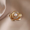 Wholesale Women's Pin Jewelry Zinc Alloy Flower Brooch Retro Corsage With Electroplating