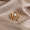 Wholesale Women's Pin Jewelry Zinc Alloy Flower Brooch Retro Corsage With Electroplating