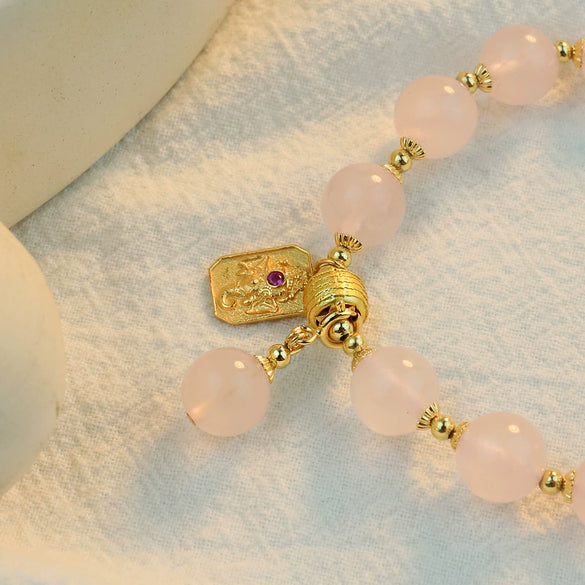 Wholesale Women's Pink Crystal Metal Handmade Lovely Bracelet