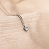 Wholesale Women's Pink Heart Opal Natural Stone Mixed Gemstone Inlay Copper Necklace With Diamond Design And Geometric Style