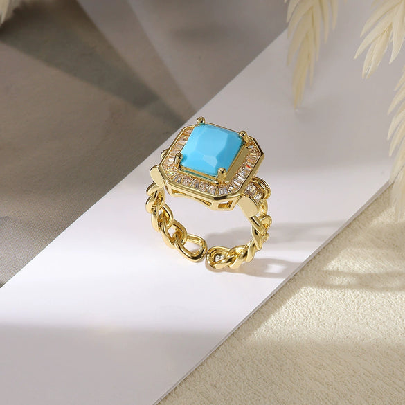 Wholesale Women's Pink Love Zircon Copper Heartshaped Ring Set With Diamonds Retro Versatile Open Light Luxury Palace Style Geometric