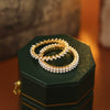 Wholesale Women's Plain Pearl Ring Copper Geometric Electroplating Style