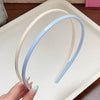 Wholesale Women's Plastic And Resin Doublelayer Color Matching Hair Hoop Sweet Geometric Style Baking Paint Process For Spring And Summer