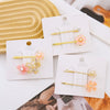 Wholesale Women's Plastic And Resin Handmade Flower Hair Ring And Bangs Clip Headdress