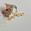 Wholesale Women's Plastic And Resin Handmade Heart Hair Clips Hair Accessories