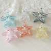 Wholesale Women's Plastic And Resin Laser Hollow Star Hair Claw Clip Simple Style Seiko Design