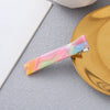 Wholesale Women's Plastic And Resin Square Duck Bill Clip Hairpin In Minimalist Style With Manual Design