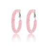 Wholesale Women's Plastic Iron Geometric Exaggerated Circle Earrings With Sequins And Electroplating