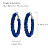 Wholesale Women's Plastic Iron Geometric Exaggerated Circle Earrings With Sequins And Electroplating