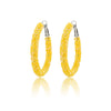 Wholesale Women's Plastic Iron Geometric Exaggerated Circle Earrings With Sequins And Electroplating