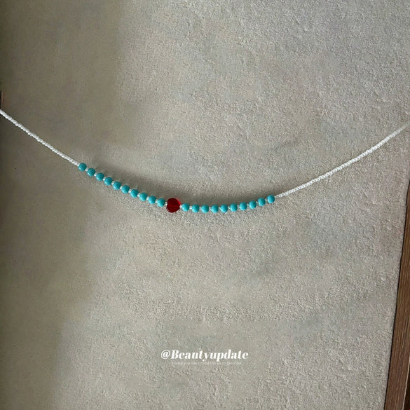 Wholesale Women's Plastic Resin Bow Shaped Handmade Clavicle Necklace