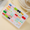 Wholesale Women's Plastic Resin Flower Earrings Set With Electroplating And Original Design