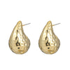Wholesale Women's Plastic Resin Gold Plated Drop Shaped Earrings