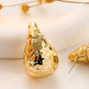 Wholesale Women's Plastic Resin Gold Plated Drop Shaped Earrings