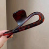 Wholesale Women's Plastic Resin Hair Clips Retro Old Money Style Simple Geometric Baking Paint Grip Hair Accessories