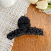 Wholesale Women's Plastic Resin Handmade Geometric Plush Hair Grip Clip For Autumn And Winter