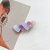 Wholesale Women's Plastic Resin Handmade Lovely Heart Shape Hairpin Top Clip Duckbill Clip Side Clip
