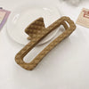 Wholesale Women's Plastic Resin Handmade Simple Geometric Shark Clip Hair Accessory