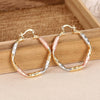 Wholesale Women's Princess Style Geometric Copper Electroplated Earrings